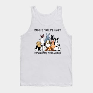 Rabbits make me happy | Rabbit Lovers Tank Top